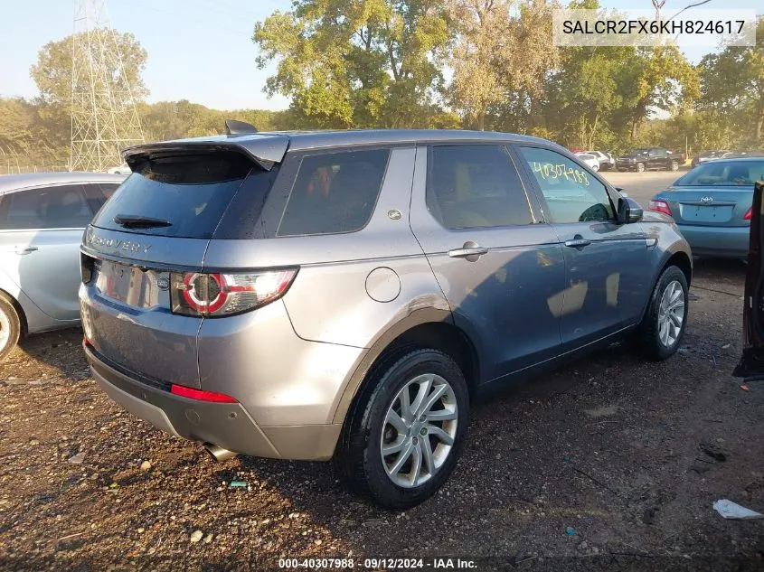 2019 Land Rover Discovery Sport Hse/Landmark Edition VIN: SALCR2FX6KH824617 Lot: 40307988