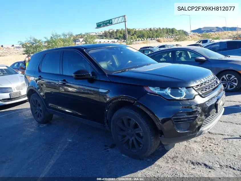 SALCP2FX9KH812077 2019 Land Rover Discovery Sport Se