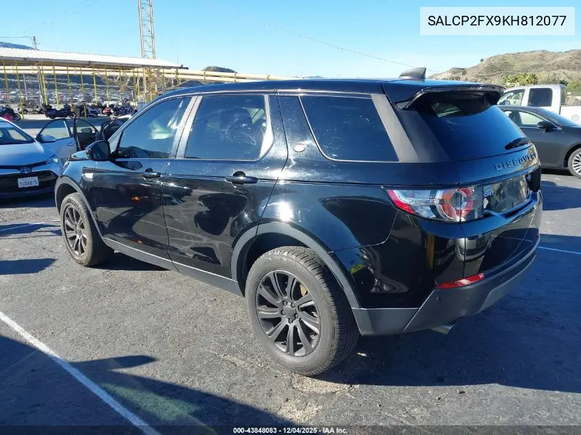 SALCP2FX9KH812077 2019 Land Rover Discovery Sport Se