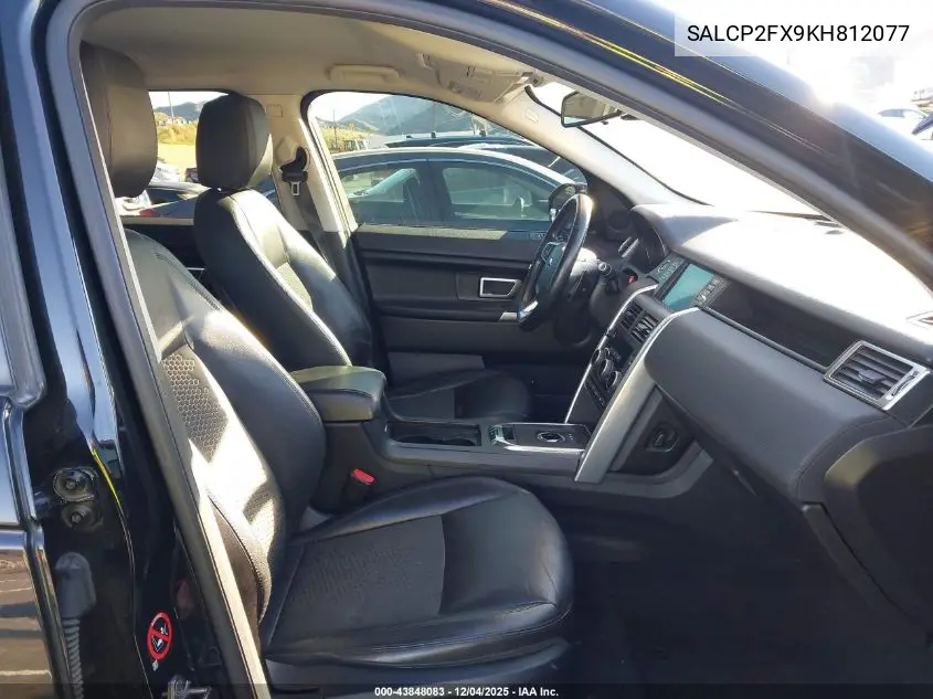 SALCP2FX9KH812077 2019 Land Rover Discovery Sport Se