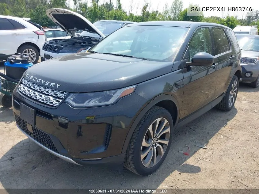 2020 Land Rover Discovery Sport VIN: SALCP2FX4LH863746 Lot: 12050631