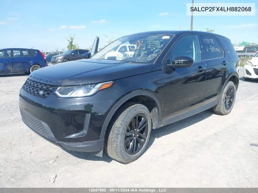 2020 Land Rover Discovery Sport VIN: SALCP2FX4LH882068 Lot: 12097992