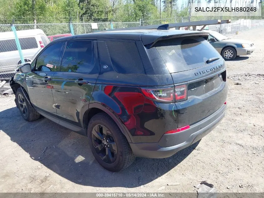 2020 Land Rover Discovery Sport S VIN: SALCJ2FX5LH880248 Lot: 39415710