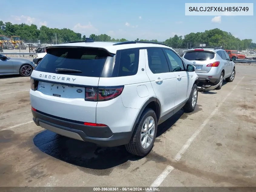 2020 Land Rover Discovery Sport S VIN: SALCJ2FX6LH856749 Lot: 39638361