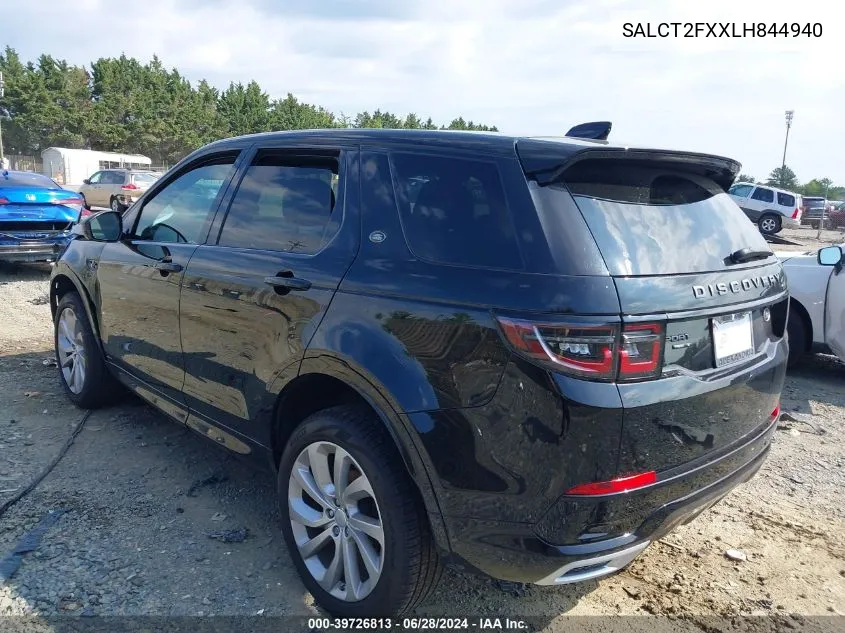 2020 Land Rover Discovery Sport R-Dynamic S/R-Dynamic Se VIN: SALCT2FXXLH844940 Lot: 39726813