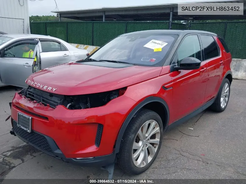 2020 Land Rover Discovery Sport Se VIN: SALCP2FX9LH863452 Lot: 39864532