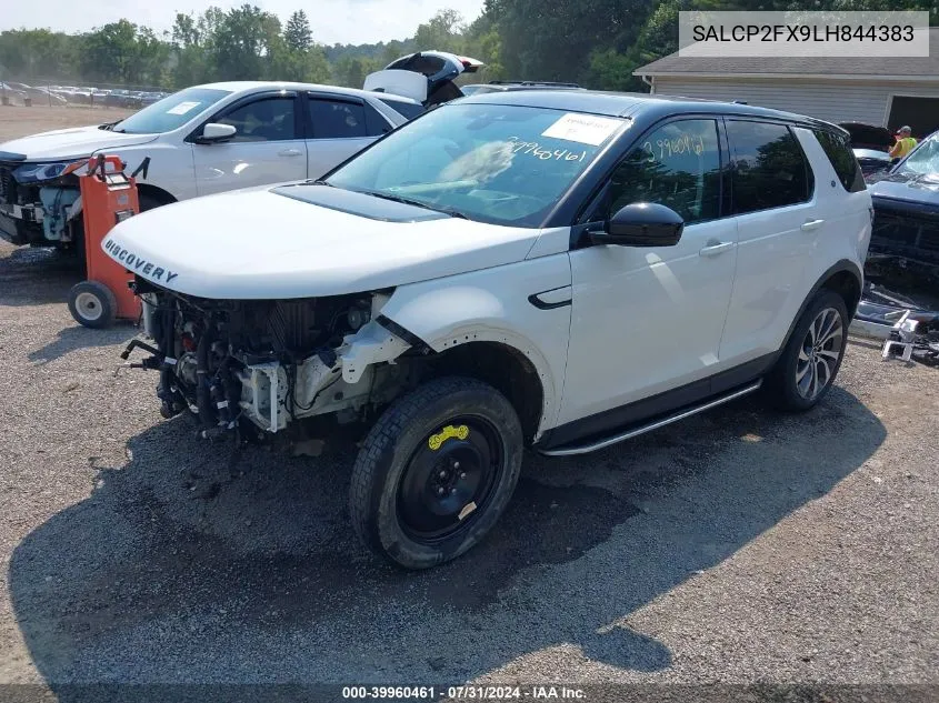 2020 Land Rover Discovery Sport Se VIN: SALCP2FX9LH844383 Lot: 39960461