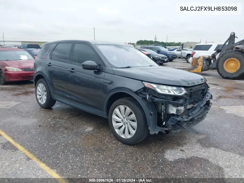 SALCJ2FX9LH853098 2020 Land Rover Discovery Sport S