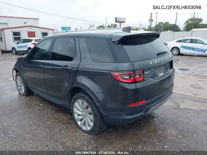 2020 Land Rover Discovery Sport S VIN: SALCJ2FX9LH853098 Lot: 39967626