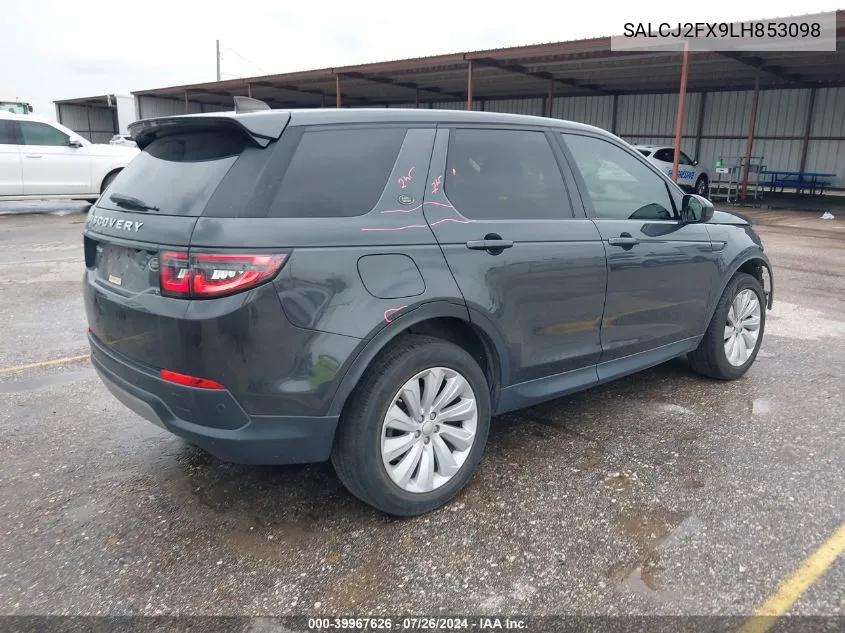 2020 Land Rover Discovery Sport S VIN: SALCJ2FX9LH853098 Lot: 39967626