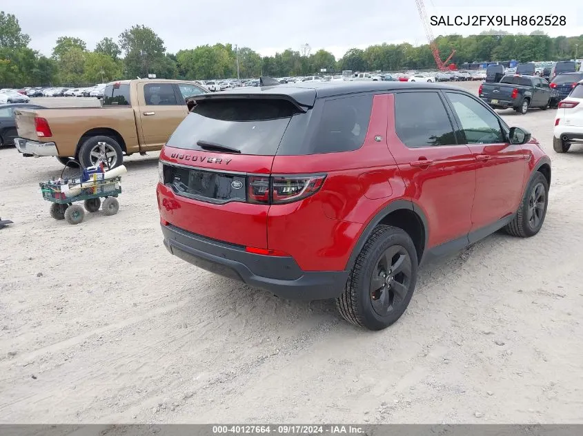 2020 Land Rover Discovery Sport S VIN: SALCJ2FX9LH862528 Lot: 40127664