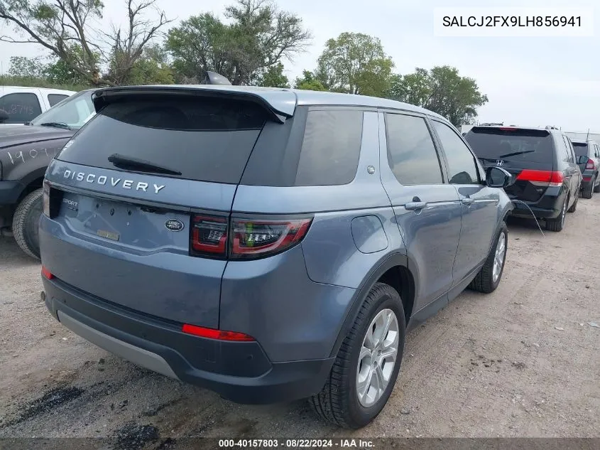 2020 Land Rover Discovery Sport S VIN: SALCJ2FX9LH856941 Lot: 40157803