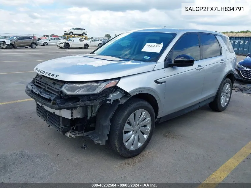 SALCP2FX7LH834791 2020 Land Rover Discovery Sport Se