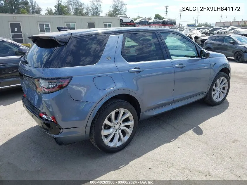 2020 Land Rover Discovery Sport R-Dynamic S/R-Dynamic Se VIN: SALCT2FX9LH841172 Lot: 40269980