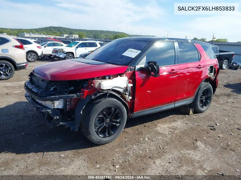 SALCK2FX6LH853833 2020 Land Rover Discovery Sport Standard