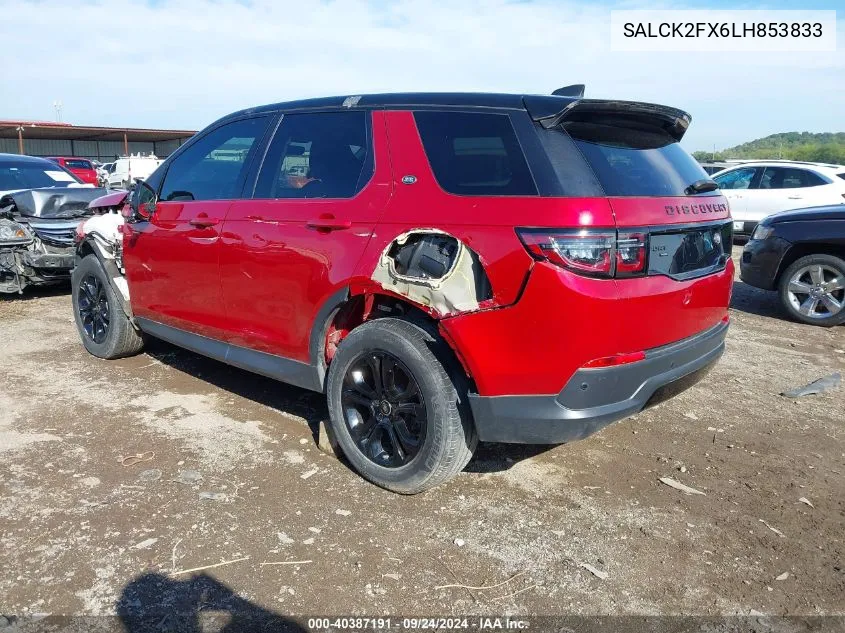 SALCK2FX6LH853833 2020 Land Rover Discovery Sport Standard