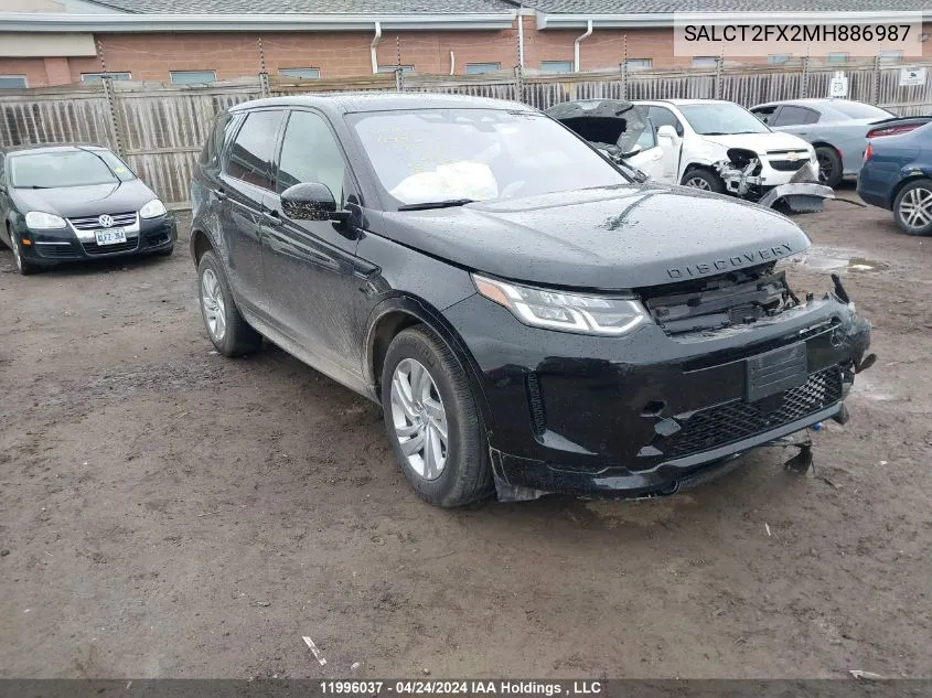 SALCT2FX2MH886987 2021 Land Rover Discovery Sport S R-Dynamic