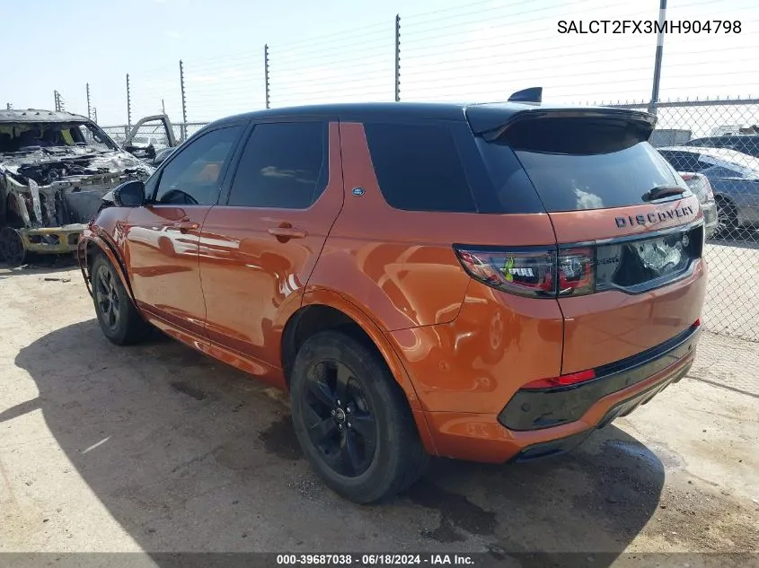 SALCT2FX3MH904798 2021 Land Rover Discovery Sport S R-Dynamic