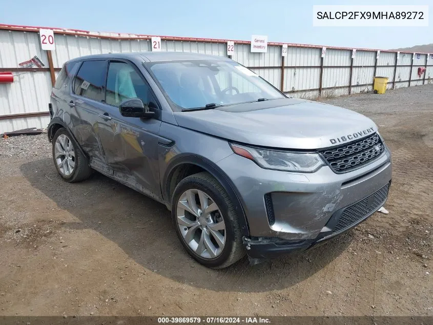 SALCP2FX9MHA89272 2021 Land Rover Discovery Sport Se