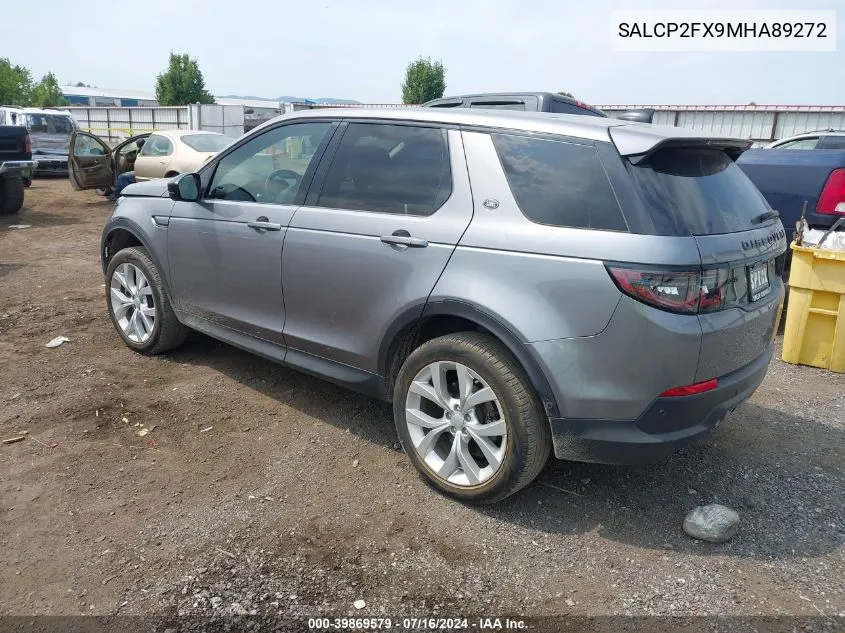 SALCP2FX9MHA89272 2021 Land Rover Discovery Sport Se