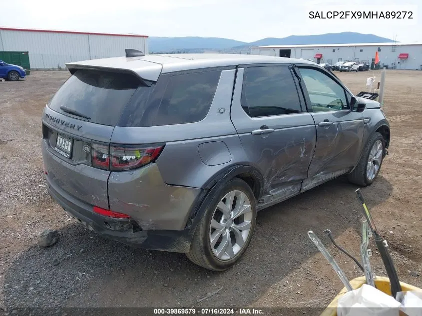 SALCP2FX9MHA89272 2021 Land Rover Discovery Sport Se