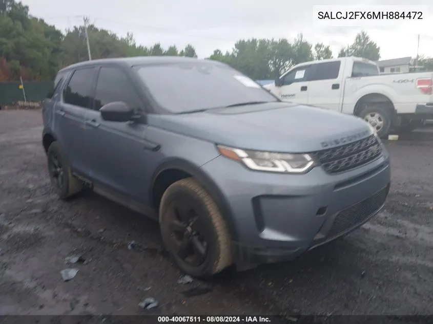 2021 Land Rover Discovery Sport S VIN: SALCJ2FX6MH884472 Lot: 40067511