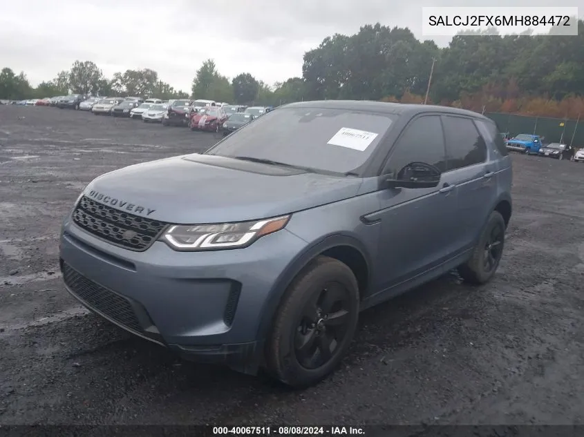 2021 Land Rover Discovery Sport S VIN: SALCJ2FX6MH884472 Lot: 40067511