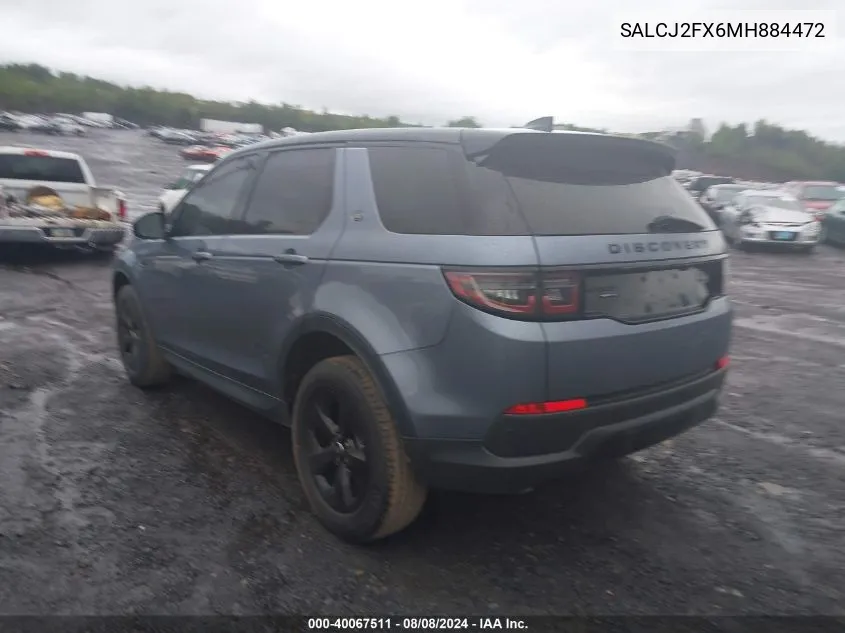 SALCJ2FX6MH884472 2021 Land Rover Discovery Sport S