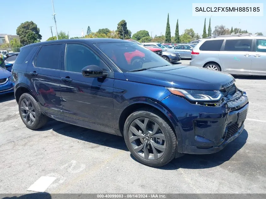 2021 Land Rover Discovery Sport Se R-Dynamic VIN: SALCL2FX5MH885185 Lot: 40099083