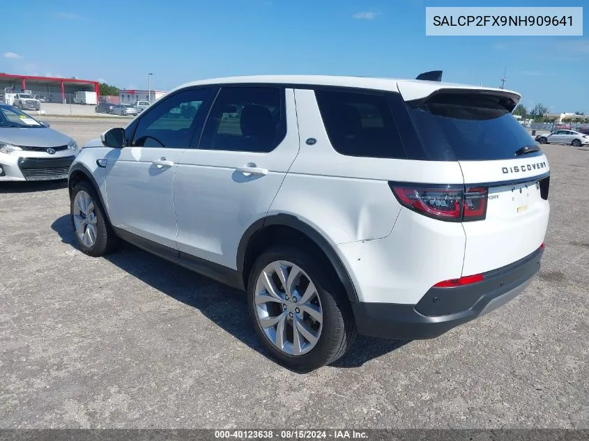 SALCP2FX9NH909641 2022 Land Rover Discovery Sport Se