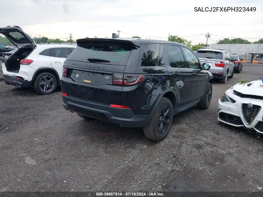 2023 Land Rover Discovery Sport S VIN: SALCJ2FX6PH323449 Lot: 39887914