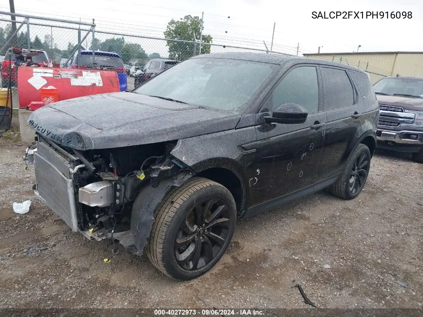 2023 Land Rover Discovery Sport Se VIN: SALCP2FX1PH916098 Lot: 40272973