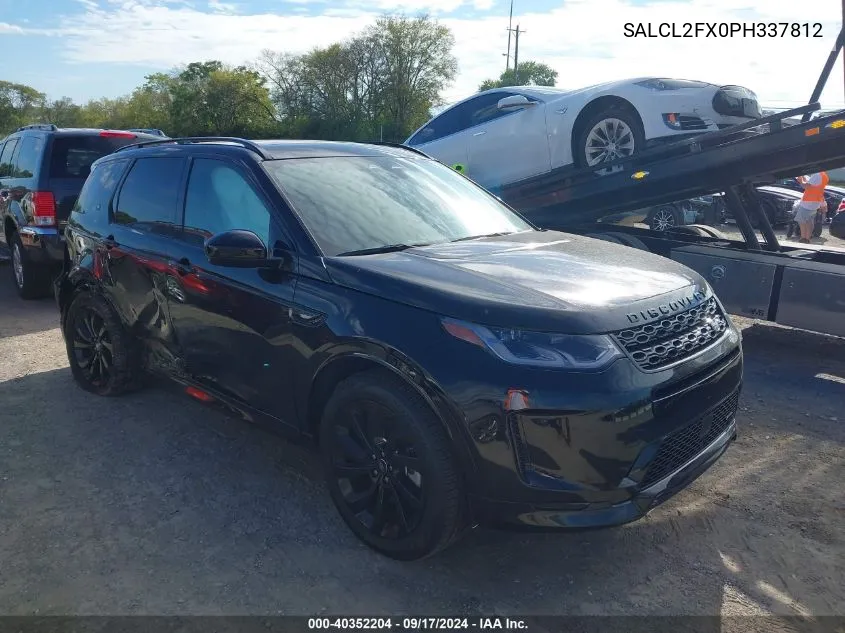 SALCL2FX0PH337812 2023 Land Rover Discovery Sport Se R-Dynamic