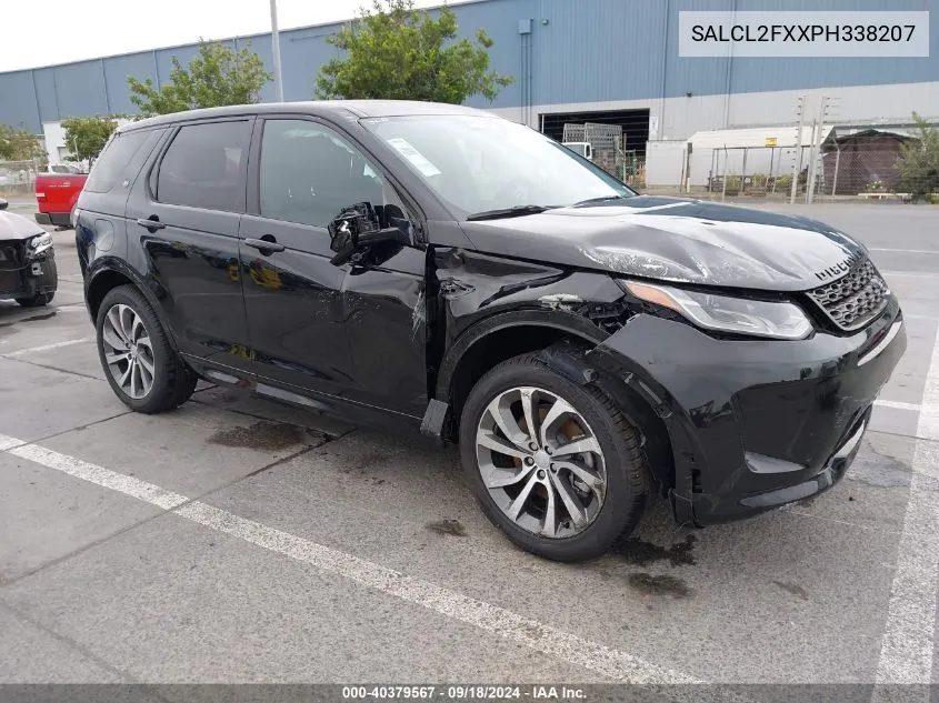 2023 Land Rover Discovery Sport Se R-Dynamic VIN: SALCL2FXXPH338207 Lot: 40379567