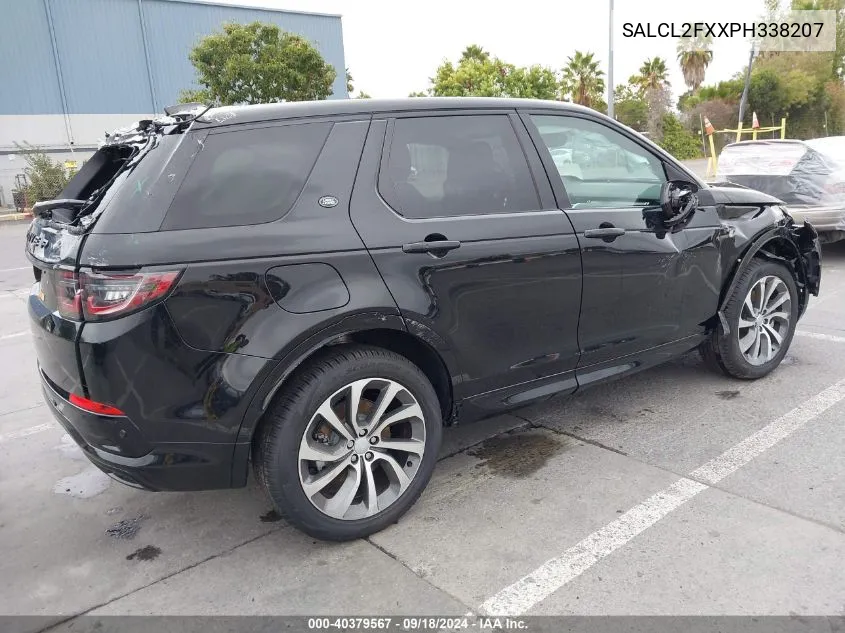 2023 Land Rover Discovery Sport Se R-Dynamic VIN: SALCL2FXXPH338207 Lot: 40379567