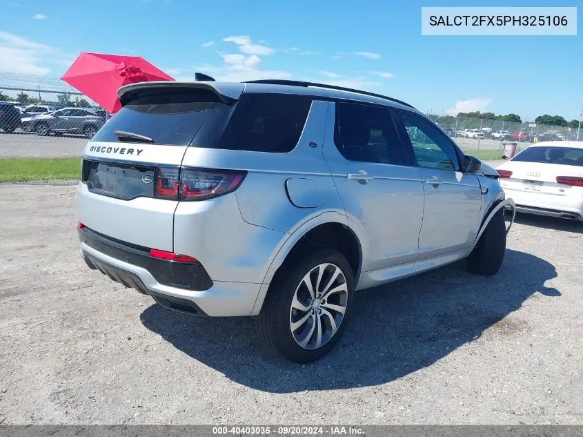 2023 Land Rover Discovery Sport S R-Dynamic VIN: SALCT2FX5PH325106 Lot: 40403035