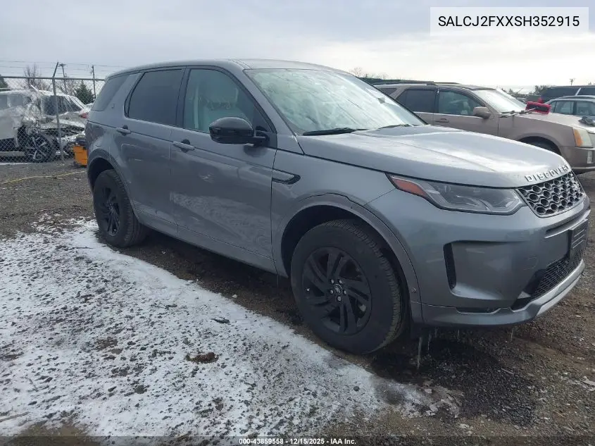 SALCJ2FXXSH352915 2025 Land Rover Discovery Sport S