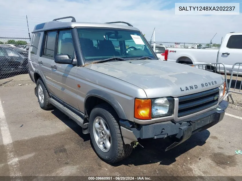 1999 Land Rover Discovery Series Ii VIN: SALTY1248XA202237 Lot: 39660951