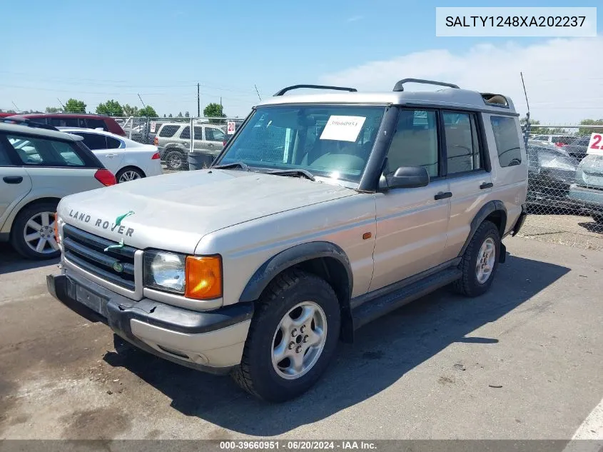 1999 Land Rover Discovery Series Ii VIN: SALTY1248XA202237 Lot: 39660951