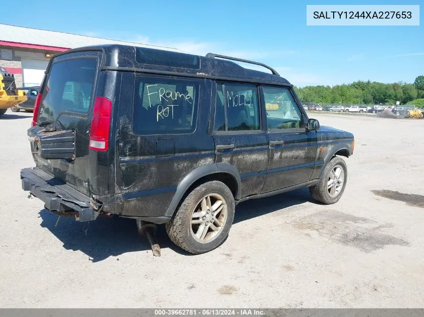 1999 Land Rover Discovery Series Ii VIN: SALTY1244XA227653 Lot: 39662781