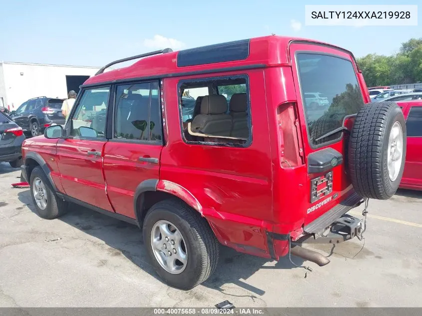 1999 Land Rover Discovery Series Ii VIN: SALTY124XXA219928 Lot: 40075658