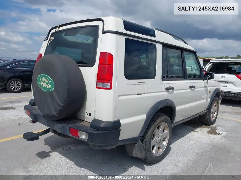 1999 Land Rover Discovery Series Ii VIN: SALTY1245XA216984 Lot: 40283187