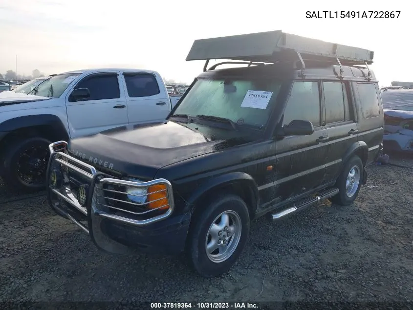 2001 Land Rover Discovery Series Ii Sd VIN: SALTL15491A722867 Lot: 37819364