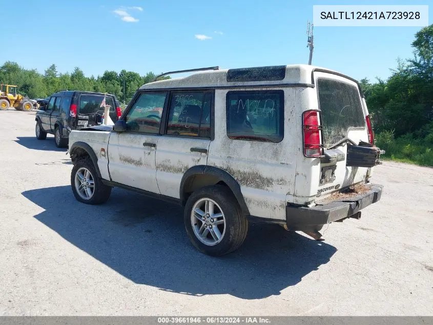 2001 Land Rover Discovery Series Ii VIN: SALTL12421A723928 Lot: 39661946