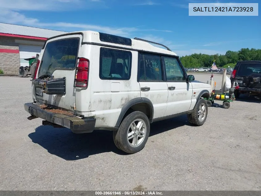 2001 Land Rover Discovery Series Ii VIN: SALTL12421A723928 Lot: 39661946