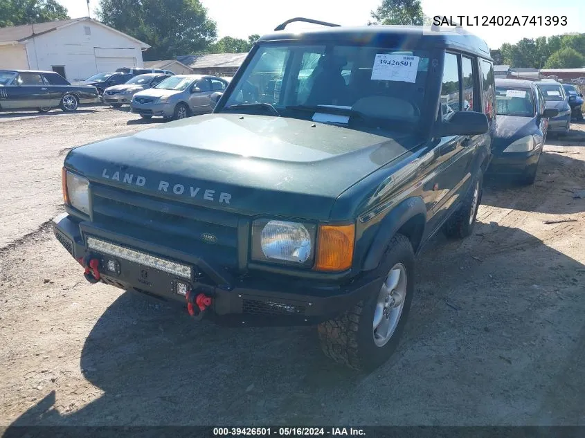 2002 Land Rover Discovery Series Ii Sd VIN: SALTL12402A741393 Lot: 39426501