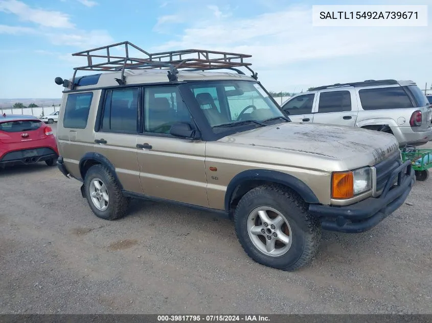 2002 Land Rover Discovery Series Ii Sd VIN: SALTL15492A739671 Lot: 39817795