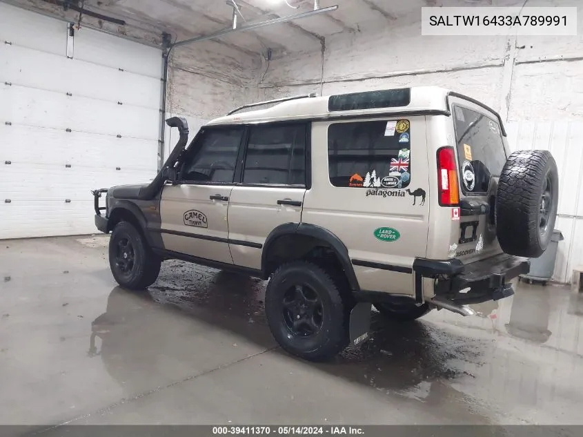 2003 Land Rover Discovery Se VIN: SALTW16433A789991 Lot: 39411370