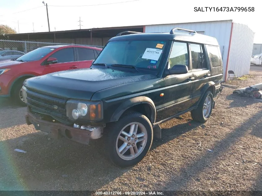 2003 Land Rover Discovery Se VIN: SALTY16473A799658 Lot: 40312766