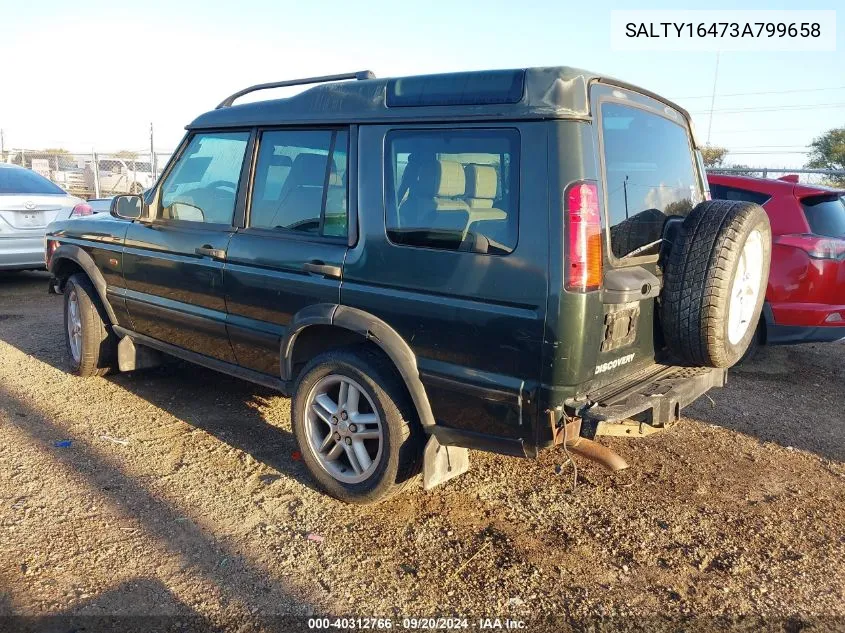 2003 Land Rover Discovery Se VIN: SALTY16473A799658 Lot: 40312766